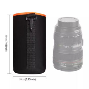 Shockproof Neoprene DSLR Camera Lens Bag with Velvet Thickening Lining