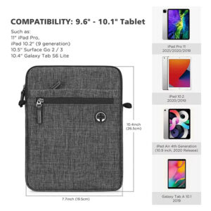 Shockproof Durable High Quality Waterproof Laptop Sleeve Bag 10 Inch Tablet Sleeve Bag Carrying Case