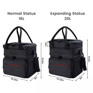 Tactical Lunch Box Expandable Custom Large Insulated Reusable Picnic Cooler Tote Bag 