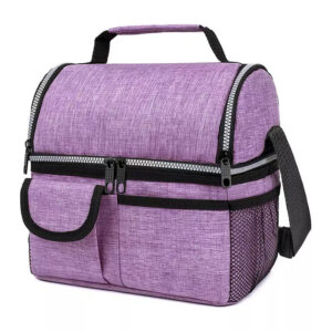 Travel Insulated Double Deck Reusable Luxury Lunch Pail Cooler Bag Sublimation Ice Picnic Camping Takeaway Bags