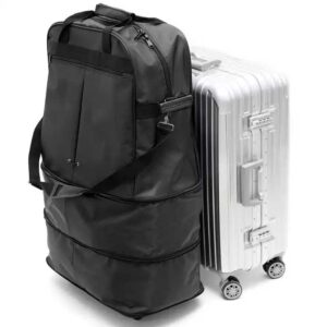 Air Transport Wheeled Luggage Bag Custom Extensible Foldable Rolling Duffle Travel Bag with Wheels
