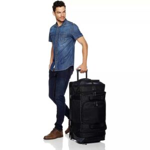 Wholesale Designer Custom Logo Travel Luggage Duffel Garment Large Rolling Duffle Bag with Wheels
