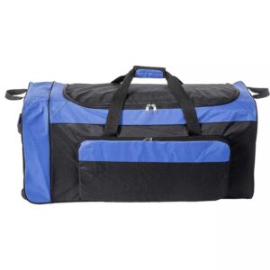 Wholesale Custom Large Collapsible wheeled Tug Bags Foldable Heavy Duty Travel Rolling Duffle Bag with Triple Inline Wheels