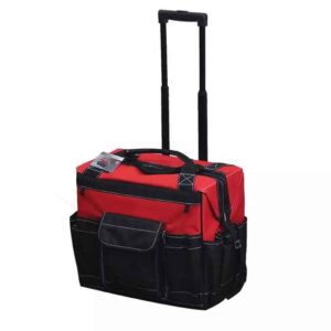 Large capacity Electrician Trolley Tool Bag Heavy Duty Stackable Tool Bags with Wheels