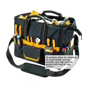 Custom Durable Utility Canvas Zipper Made Tool Bag Heavy Duty Tools Multi-Purpose Storage Organizer Electrician Tool Bag