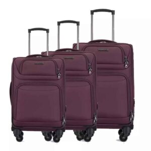 OEM promotional waterproof oxford fabric trolley luggage bag durable travel luggage set