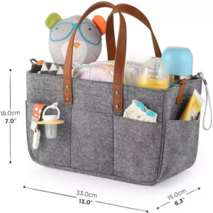 Multifunctional Portable Durable Travel Baby Diaper Caddy Tote Bag