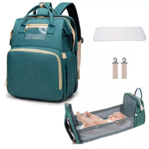 Mommy Outdoor Travel 3 in1 Expandable Baby Carry Travel Bed Nappy Changing Diaper Backpack With Changing Station