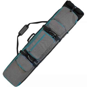Custom Outdoor Sports Padded Ski Bag Rolling Snowboard Bag with Wheels Suits for Most Size Skiing Board Men Women