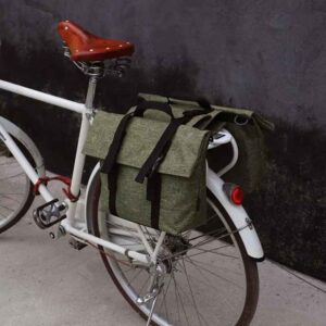 Wholesale Customized Classic Stylish Double Cycling Pannier Saddle Bags Bicycle Rear Rack Trunk Backpack Bicycle Tail Seat Bag