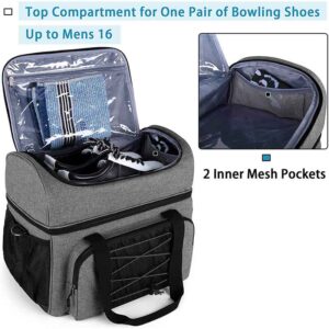 OEM/ODM Unisex Lightweight Polyester Portable Single Bowling Ball Bag with Shoulder Pads