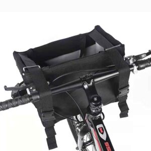 Small Dog Cat Travel Bicycle Basket Carrier Cycling Pannier Front Tube Bags Handlebar Removable Pet Basket Bag for Bike