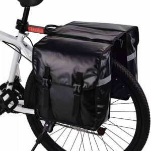 Outdoor Bicycle Travel Delivery Briefcase Durable Tarpaulin PVC Back Seat Bike Saddle Bags Rear Rack Waterproof