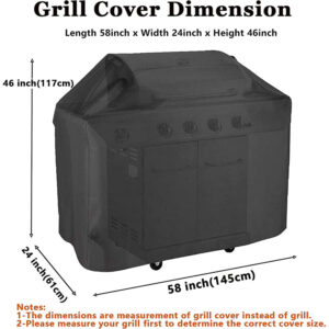 Waterproof UV Resistant Durable and Convenient Rip Resistant Black Barbecue Grill Cover