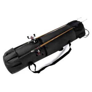 Custom Logo Fishing Rod Reel Case Bag Organizer Travel Carry Case Carrier Holder Pole Tools Storage Bags