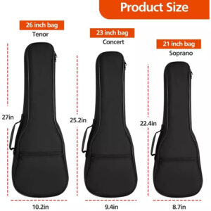 High Quality Large Capacity Portable Design Waterproof Durable Padded Ukelele Guitar Gig Bag