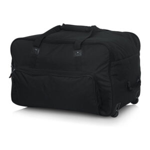 Custom Outdoor Travel Performance Large Capacity Trolley Rolling Wheeled Portable Speaker Bag