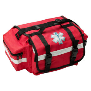 Professional Empty Red First Responder Bag First Aid Carrier for Paramedics and Emergency Medical Supplies Kit