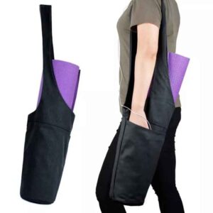Eco friendly Custom Wholesale Storage Sports Canvas Sling Yoga Mat Bag for Large Yoga Mat