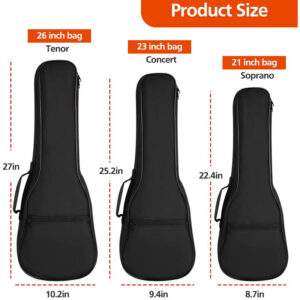 Large Capacity Portable Design Waterproof Durable Padded Ukelele Guitar Gig Bag