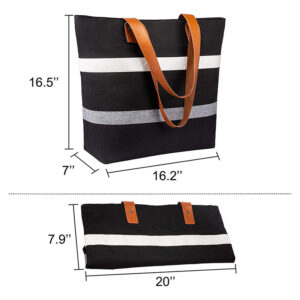 Beach Foldable Insulated Reusable Waterproof Leakproof Grocery Cooler Tote Bag for Frozen Food