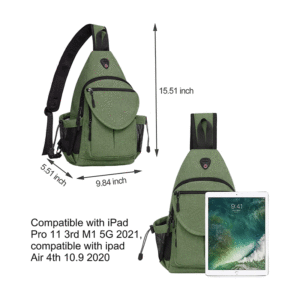 Custom High Quality Stylish Sling Bag Backpack Canvas Crossbody Hiking Daypack Bag with Anti-theft Pocket For Man Women