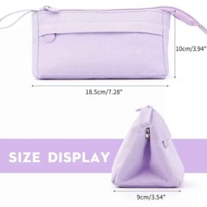 Hot Selling Large Capacity Cute Pencil Case Bag Portable Stationery Pouch with Handle for School Teen Girl Boys