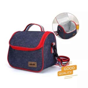 Stylish Lightweight Shoulder Lunch Pack Small Food Bag Cute Insulated Tote with Adjustable Strap for Boys Girls
