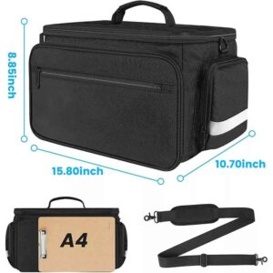 Custom Black Polyester Portable Home Health Care First Aid Supplies Nurse Doctors Medical Instrument Bag
