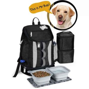 Custom Logo Pet Traveling Kits Organizer Outdoor Dog Food Storage Travel Package Bag