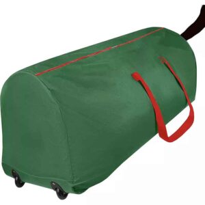 Wholesale Heavy Duty Large Capacity Artificial Wheeled Rolling Christmas Holiday Tree Zippered Bag