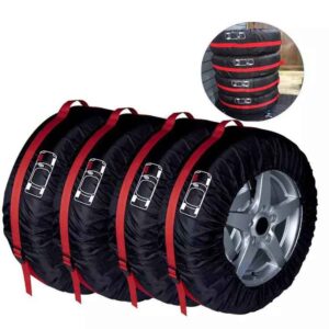 Tire Tote Waterproof Dustproof Durable Tire Storage Portable Car Wheel Bag Car Spare Tire Cover Set for 4