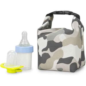 Pacifier Holder for Baby Leakproof Stroller Hanging Bag Wet Bag with Buckle Mini Insulated Snack Pack for Mini Diaper Bag