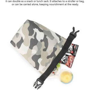 Pacifier Holder for Baby Leakproof Stroller Hanging Bag Wet Bag with Buckle Mini Insulated Snack Pack for Mini Diaper Bag