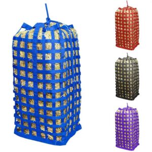 High Quality New Equine Hay Bale Feeder Bag Durable PVC Nylon Web Large Capacity Four Sided Slow Feed Horse Hay Bag