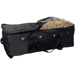Custom Wheeled Horse Hay Storage Carry Bags Heavy Duty Durable Waterproof Rolling Hay Bale Bag with Wheels