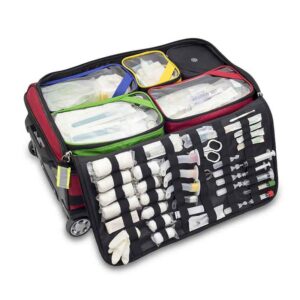 Emergency Therapy Trolley Wheeled Intubation Medical O2 Equipment Modular Bags Rolling Oxygen cylinder Emergency Bag with Wheels