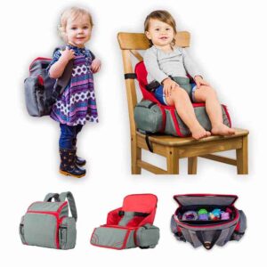 Factory OEM 2-in-1 Portable Convertible Travel Booster Seat and Backpack Diaper Bag Baby Booster Seat