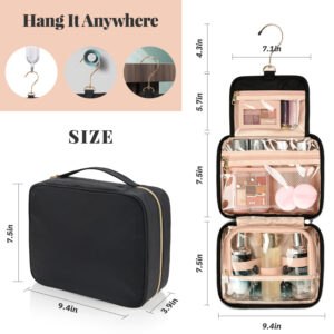 Large Capacity Portable Cosmetic Organizer Pouch Waterproof Hanging Toiletry Bag