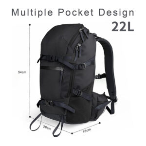 22L Ski Snowboard Travel Backpack 900D Polyester Waterproof Backpack for Snowboard, Ski, Camping, Hiking